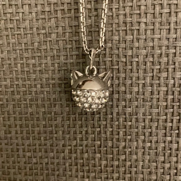 Atelier Swarovski x Karl Lagerfeld collaboration crystal cat necklace - Picture 1 of 4